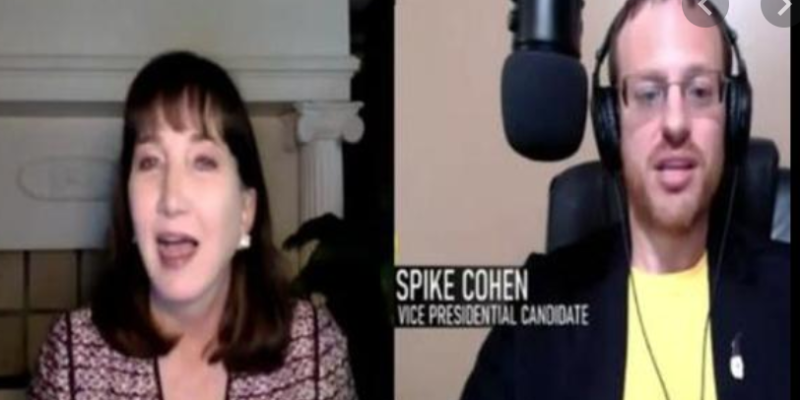 screenshot of Jo and Spike on Zoom