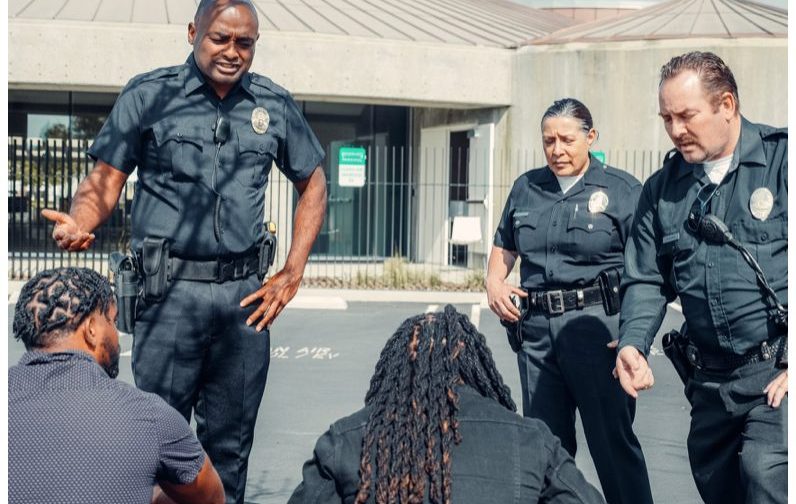 police interrogating citizens